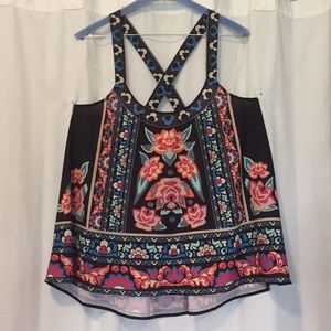 Flying Tomato Floral Tank